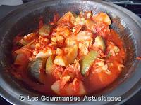 Tajine de courgettes et de pois chiches