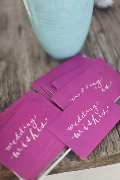 Radiant orchid hued wedding cards