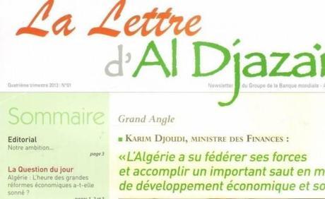Une fenêtre de la Banque mondiale sur l’Algérie - La lettre d’Al-Djazair