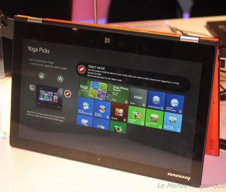 CES 2014 : Nouveaux ordinateurs portables Lenovo Yoga 2, Flex 14D et 15D