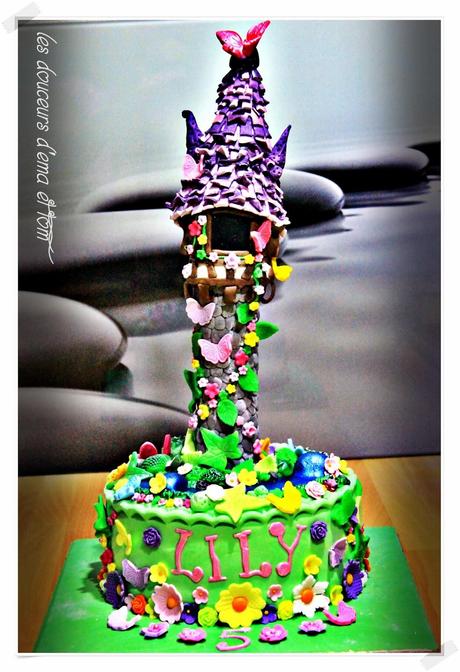 Cake design sur le théme de Raiponce