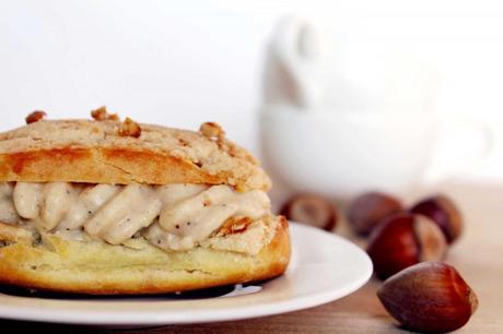 paris brest eclair michalak 2 1024x682 Eclairs au praliné et noisettes caramélisées façon Paris Brest