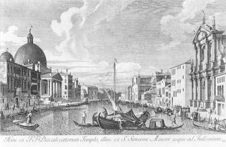 Le Canal Grande avec San Simeone Piccolo aet les Scalzi