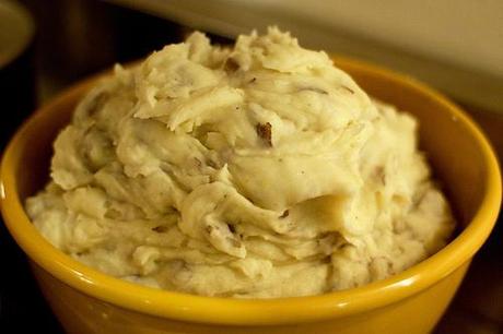 Un beau plat de mashed potatoes