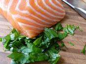 Saumon mariné basilic