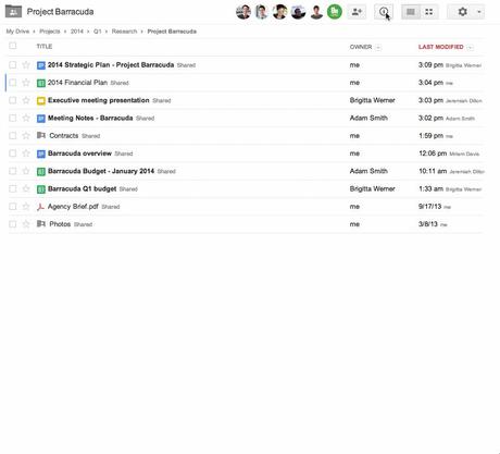 Drive activity Google Drive ajoute un rapport dactivités à tous vos fichiers et dossiers