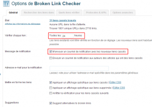 BLC reglages 300x211 Broken link checker