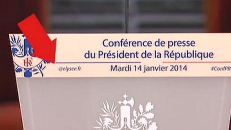 Francois Hollande pupitre