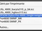 Impression rappel profils d’impression