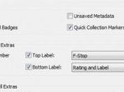 Logiciel options mode grille Lightroom