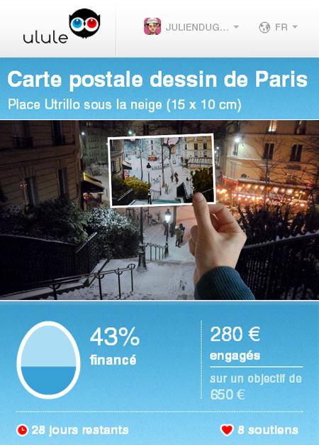 Edition d’une carte postale