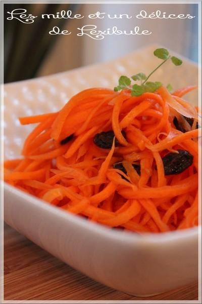 ~Salade de carottes râpées à l'orange et à la cannelle~