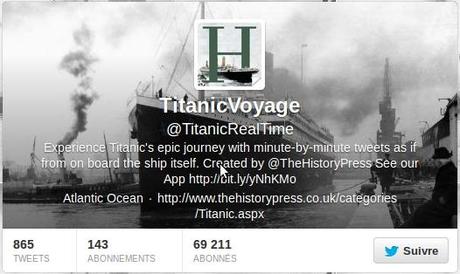 titanic twitter web social entreprise 