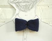 Bow tie hand-knitted - MemeLaplage