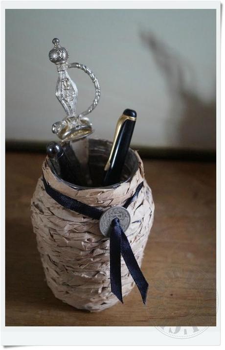 pot papier craft -in situ