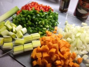 Le mulligatawny peut être préparé avec une multitude de variations de légumes et de viandes