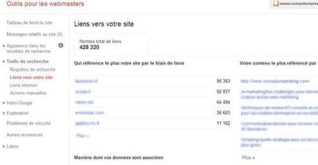 backlinks google webmaster tools