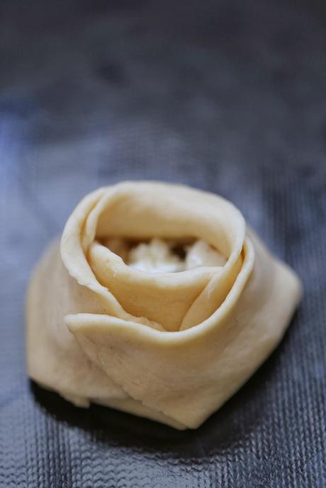 Les roses briochées pommes/spéculoos # Défi Boulange