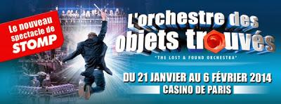Exclusif ! STOMP au Casino de Paris du 21 janvier au 6 février 2014 !