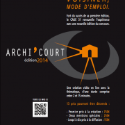 Appel à auteurs Concours création vidéo architecture ARCHI’COURT