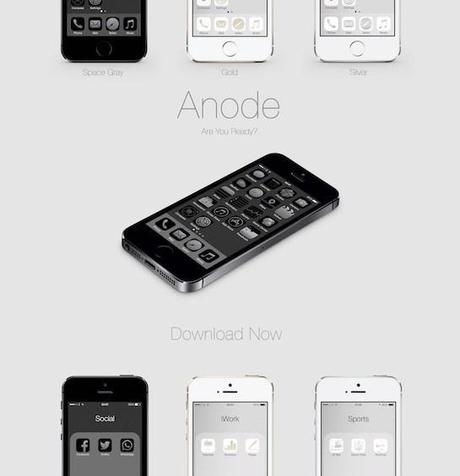 Anode, thème monochrome pour iPhone Jailbreak