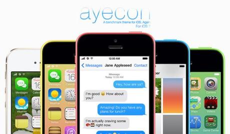 Le thème Ayecon pour iPhone iOS 7 est disponible