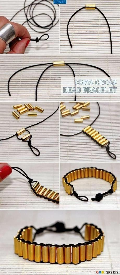 Faire un bracelet avec des perles tubes - DIY tout en images