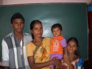 Manjula with her children july 2012