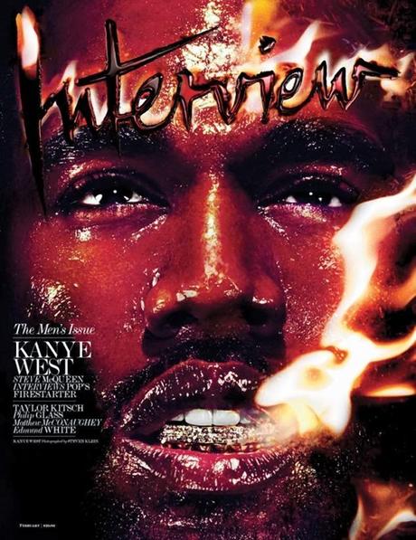 Kanye West pour un interview controversé dans Interview mag (02.2014)