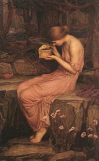 Psyche Opening the Golden Box (John William Waterhouse, 1903)