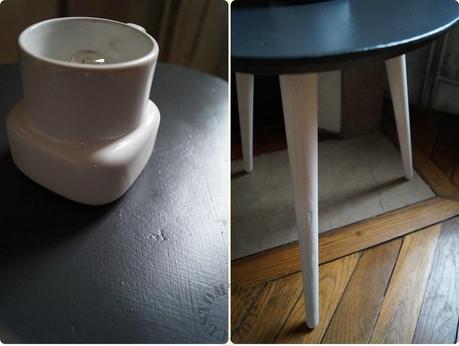 Desserte tripode vintage- détails