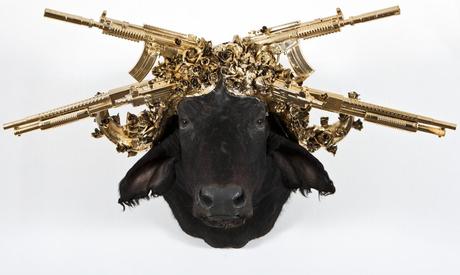 Peter Gronquist – wbuffalo / Gun taxidermy sculpture