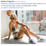 La chanteuse Rita Ora va collaborer avec Adidas