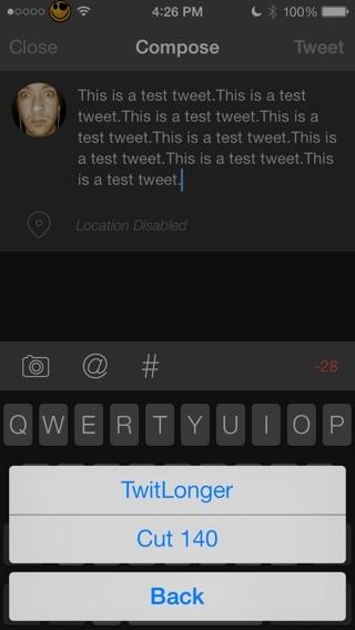 InfniteTweet2: Comment écrire un Tweet de plus de 140 caractères sur son iphone