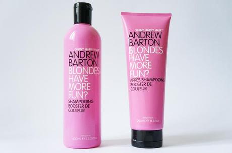 Shampoing Andrew Barton Shinny Happy Hair Booster couleur Blondes have more fun test avis