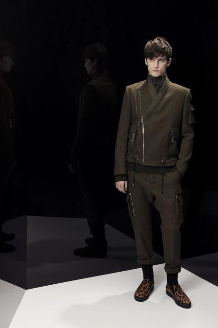 L'armada military chic de la collection Balmain homme pour l'hiver 2014...