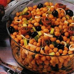 Salade de pois chiches au poivron