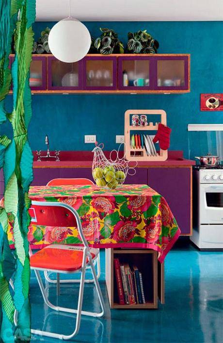 Un appartement plein de couleurs