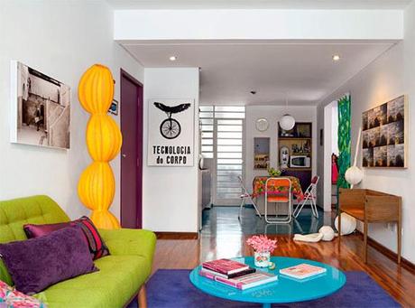 Un appartement plein de couleurs
