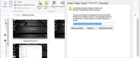 Comment changer la destination des captures d’écran dans Windows 8/8.1