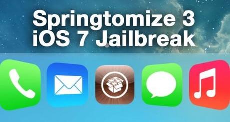 Des News de Springtomize 3 sur iPhone Jailbrek iOS 7