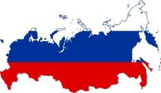 Flag map Russia