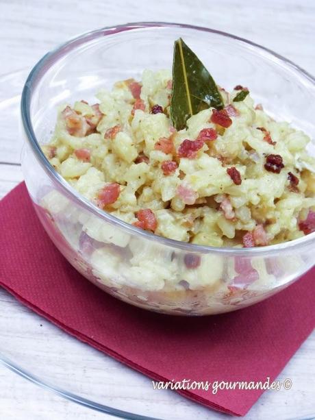 Risotto au panais et gorgonzola