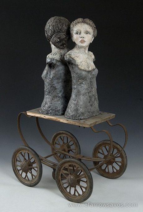 Sculptures de Elissa Farrow-Savos Elissa Farrow-Savos – Mother:daughter