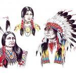 Flash pour tatouage indiens d'Amérique (9)