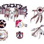 Flash pour tatouage indiens d'Amérique (8)