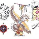 Flash pour tatouage indiens d'Amérique (36)