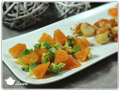 Salade avocat mandarine