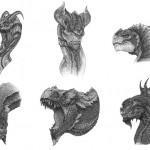 Flash pour tatouage de dragons (83)