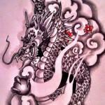 Flash pour tatouage de dragons (75)